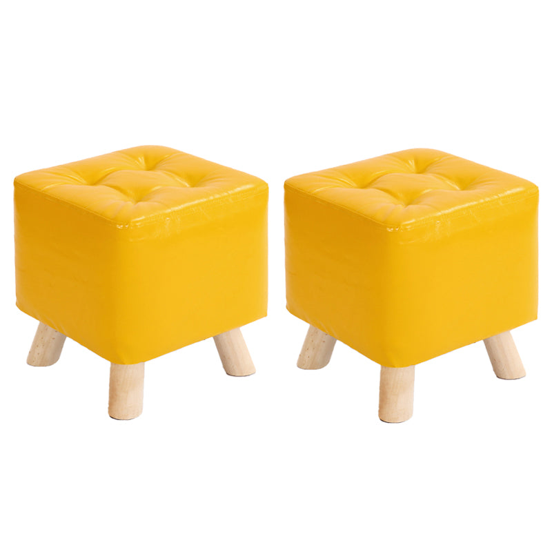 Modern Style Standard Square Leather Standard for Living Room