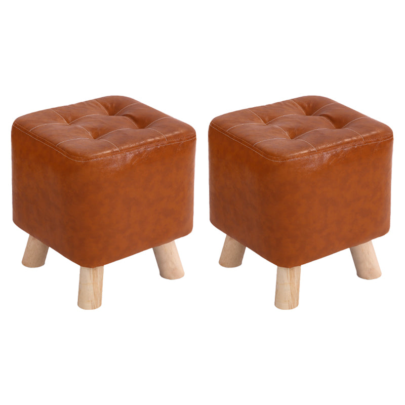 Modern Style Standard Square Leather Standard for Living Room