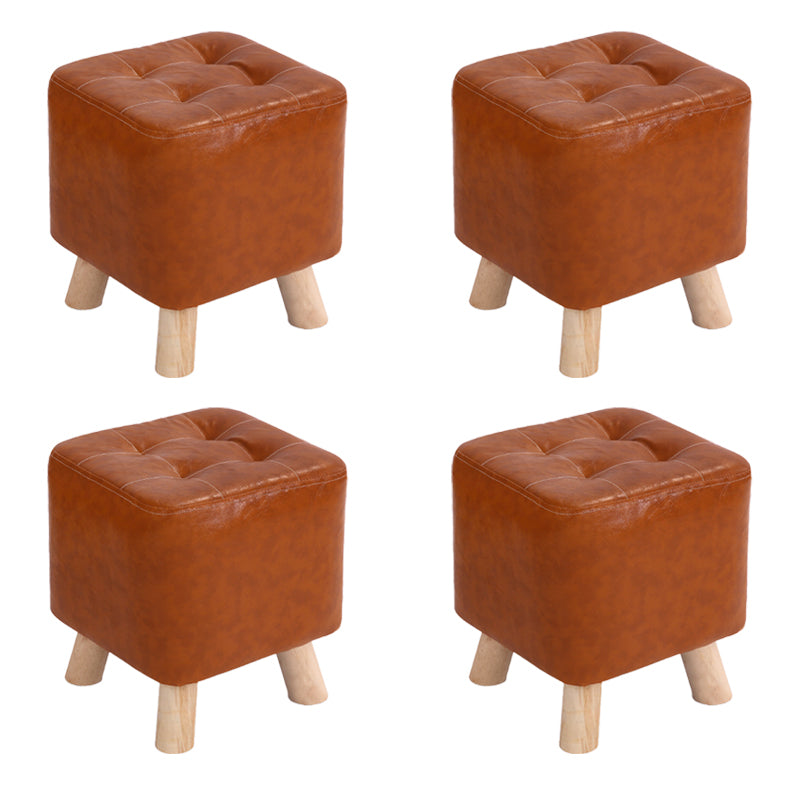 Modern Style Standard Square Leather Standard for Living Room