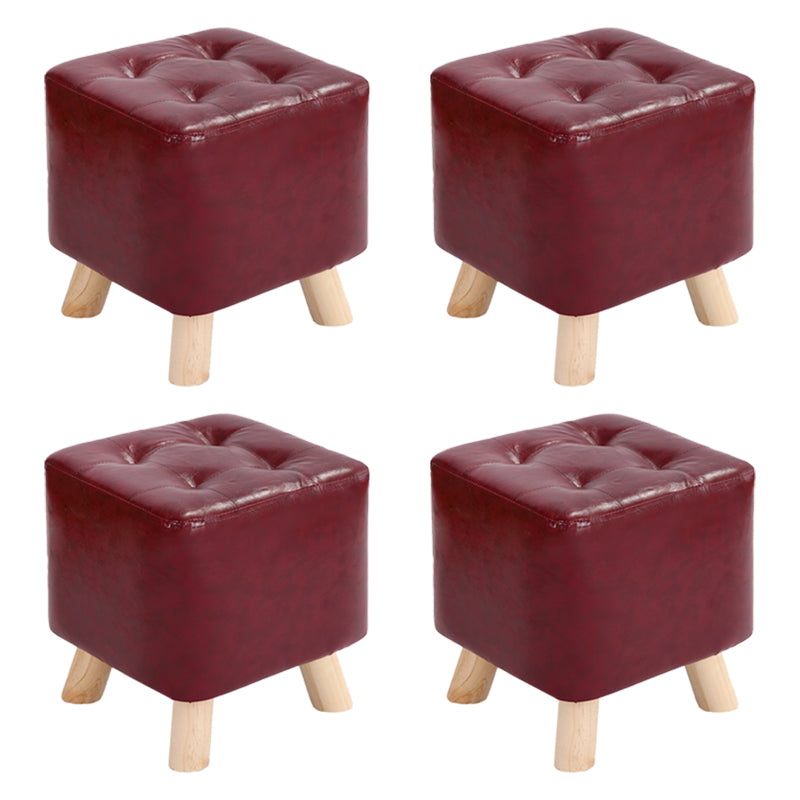 Modern Style Standard Square Leather Standard for Living Room