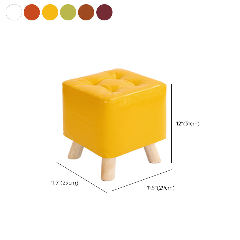 Modern Style Standard Square Leather Standard for Living Room