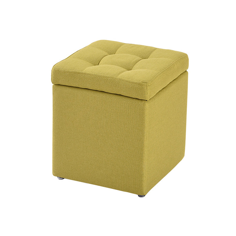 Modern Style Ottoman Cotton Square Indoor Ottoman with Storage