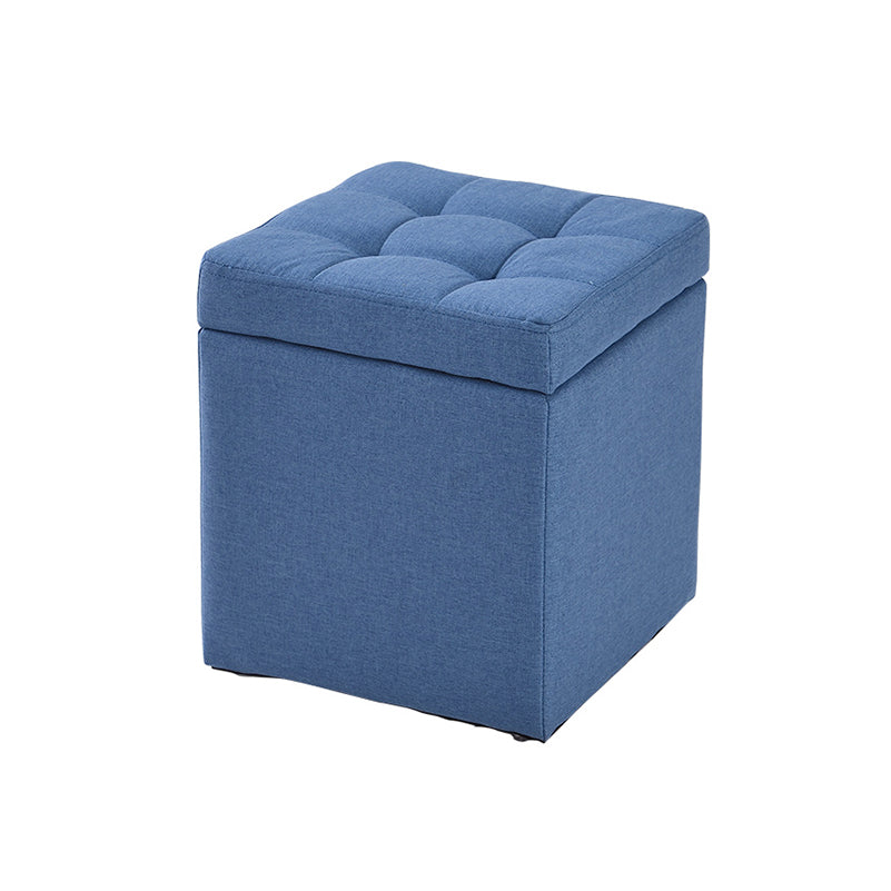 Modern Style Ottoman Cotton Square Indoor Ottoman with Storage
