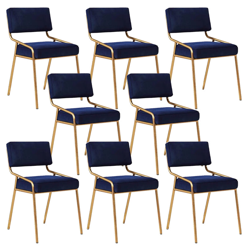 Glam Home Dining Room Chair Upholstered Armless Dining Chairs