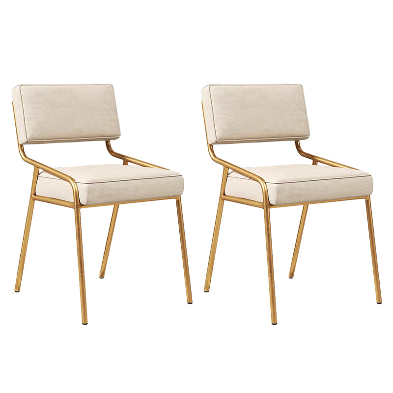 Glam Home Dining Room Chair Upholstered Armless Dining Chairs