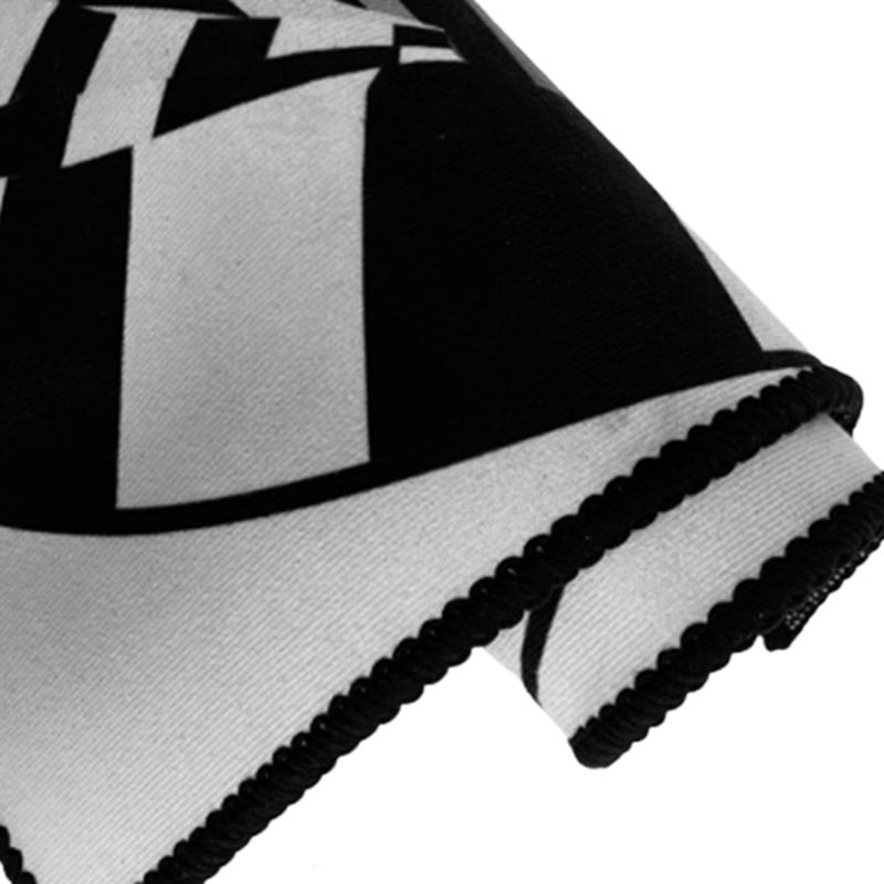 Black Geometric Rug Modern Polyester Rug Washable Rug for Living Room