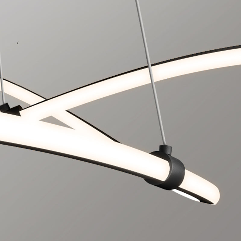 Minimalist 1 - Light Kitchen Island Lighting Aluminum Linear Ceiling Pendant Fixture