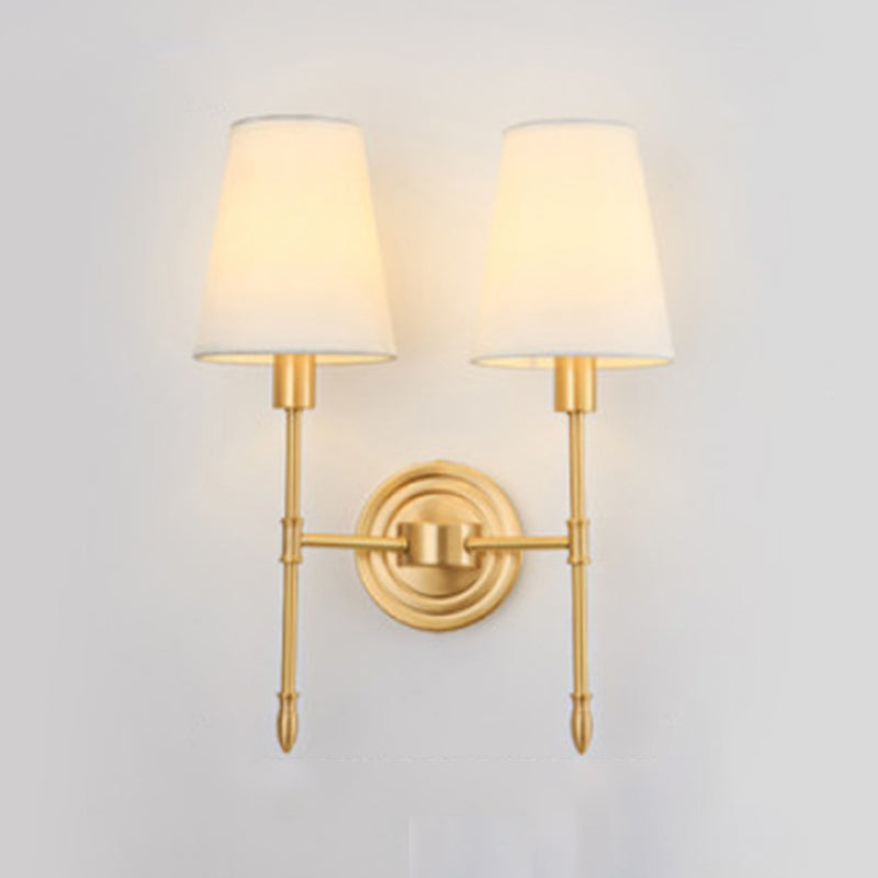 American Style Copper Vanity Light Geometry Shape Vanity Lamp for Shower Room