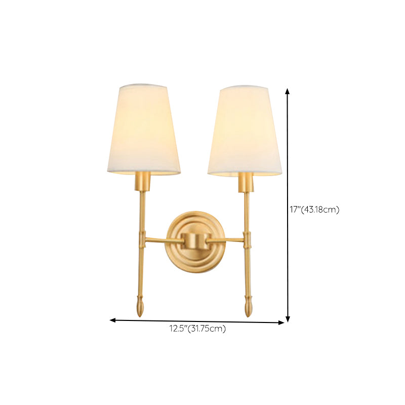 American Style Copper Vanity Light Geometry Shape Vanity Lamp for Shower Room