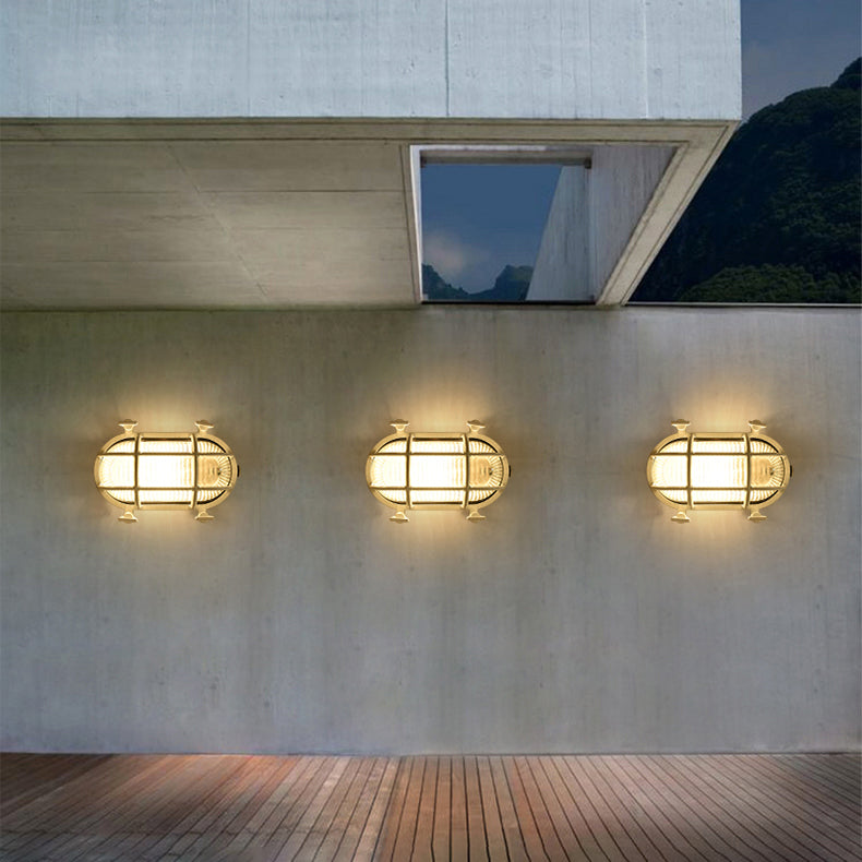 Industrial Style Vanity Light Aluminum Ellipse Shape Vanity Lamp for Shower Room