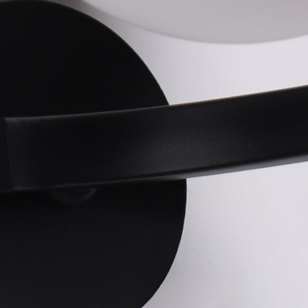 Modernism Globe Bath Vanity Lighting Metal Black/White Light for Bathroom