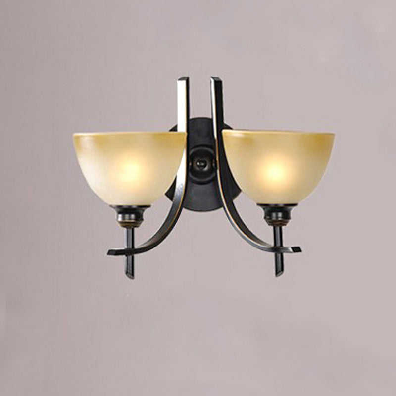 Geometric Shape Glass Vanity Sconce Light Modern Vanity Mirror Lights in Black