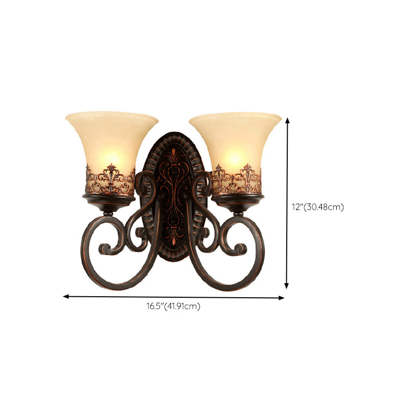 Geometric Shape Glass Vanity Sconce Light Modern Vanity Mirror Lights in Black