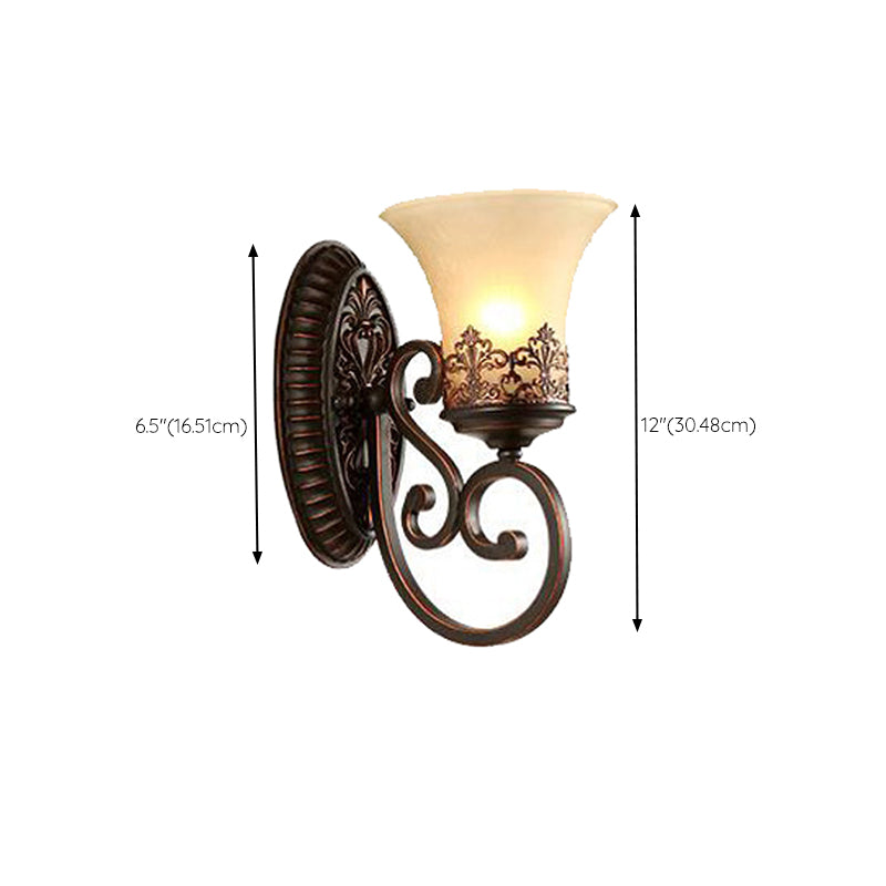 Geometric Shape Glass Vanity Sconce Light Modern Vanity Mirror Lights in Black