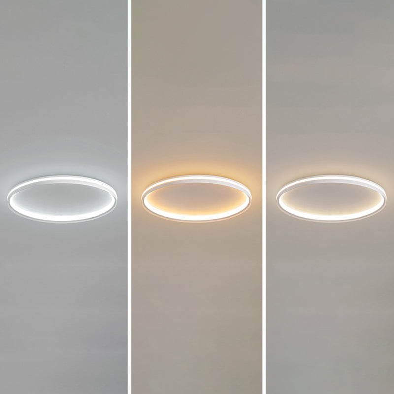 White Ceiling Light Contemporary LED Flush Mount Lighting for Home