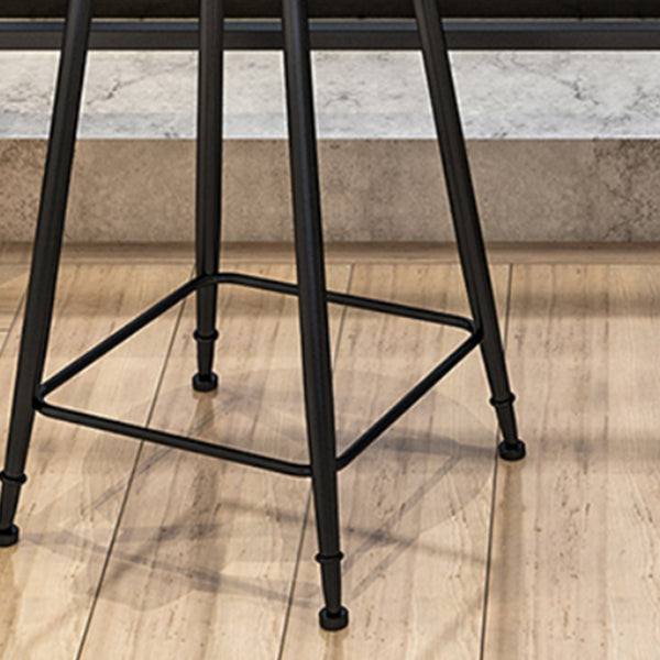 Glam 1/3 Pieces Bar Table Set Rectangle Stone Counter Table with Stools for Cafe