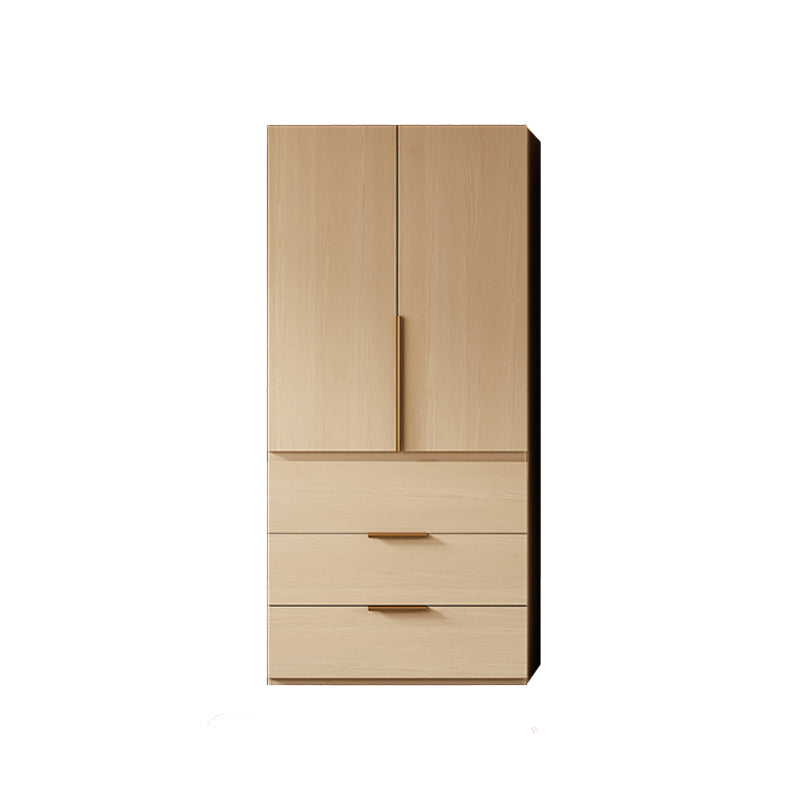 Engineered Wood Wardrobe Closet with Drawer Modern Wardrobe Cabinet