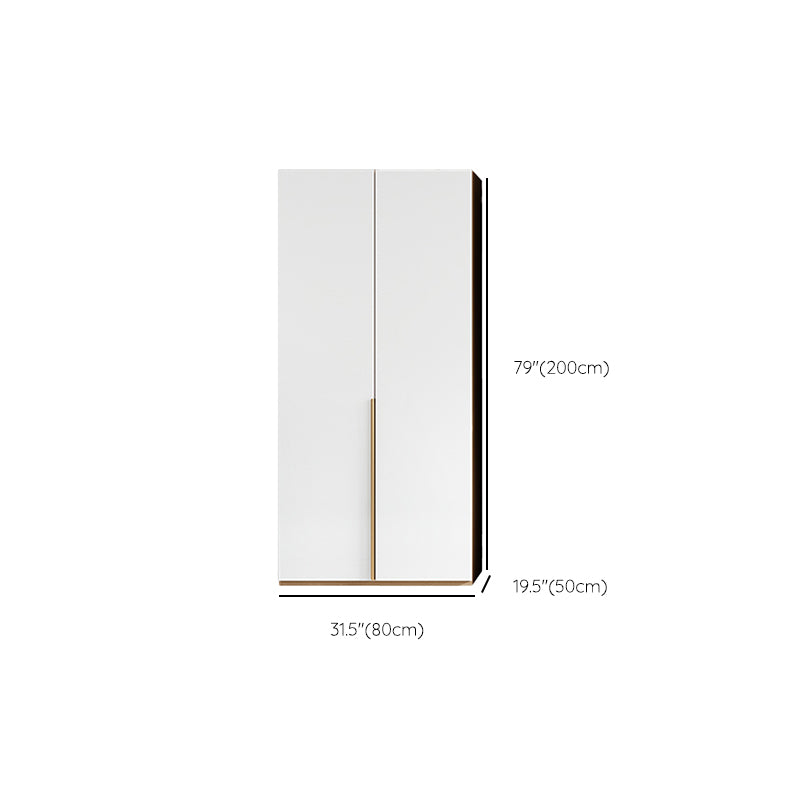 Engineered Wood Wardrobe Closet with Drawer Modern Wardrobe Cabinet