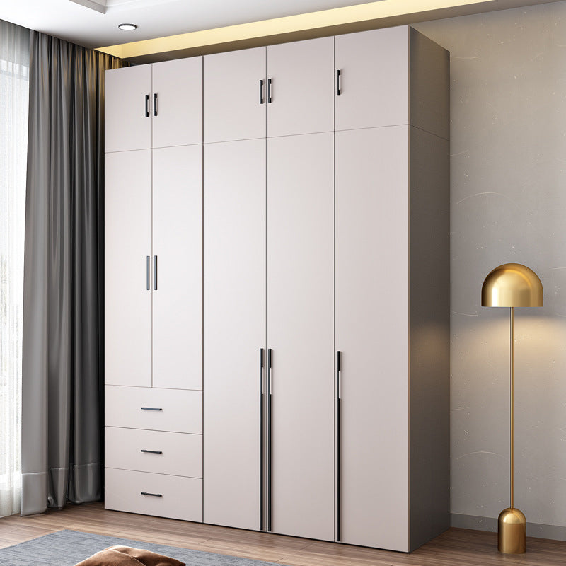 Hinged Wardrobe Closet with Drawer Contemporary Storage Cabinet