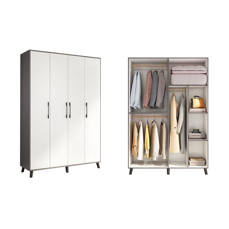Hinged Engineered Wood Wardrobe Closet Modern Wardrobe Cabinet