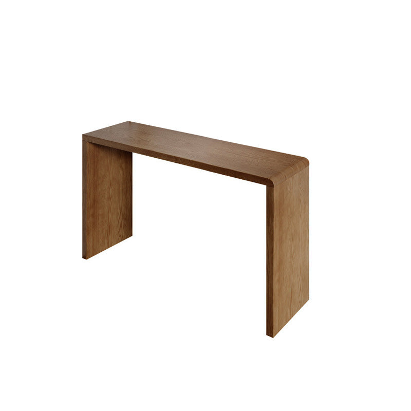 Modern Style Bar Table Pine Solid Wood Double pedestal Bar Dining Table with Storage