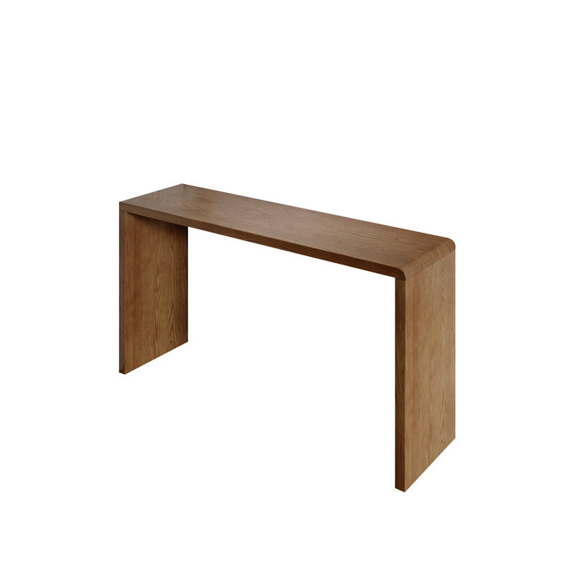 Modern Style Bar Table Pine Solid Wood Double pedestal Bar Dining Table with Storage