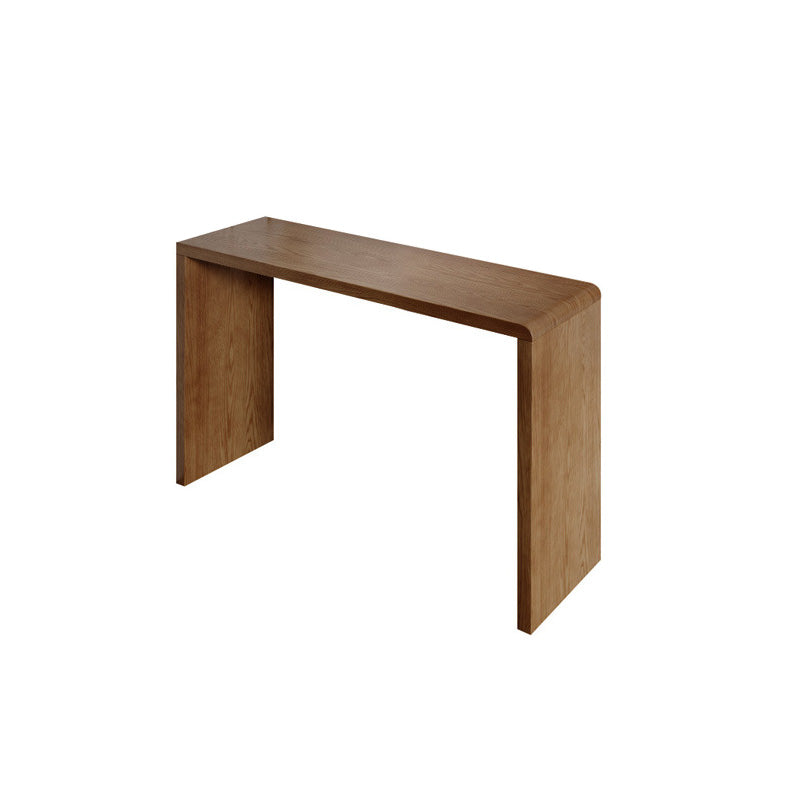 Modern Style Bar Table Pine Solid Wood Double pedestal Bar Dining Table with Storage