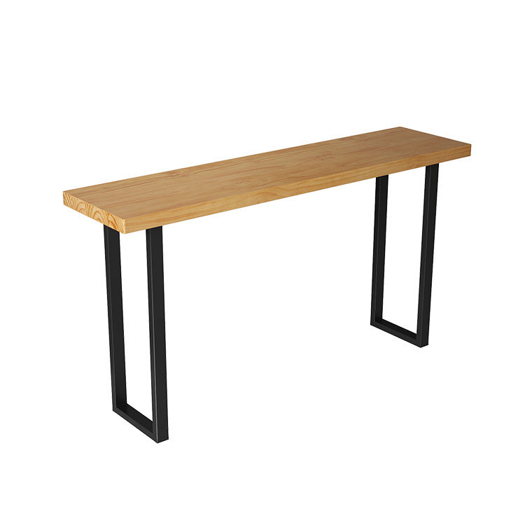 Industrial Rectangle Bar Table Solid Wood Bar Dining Table for Indoor