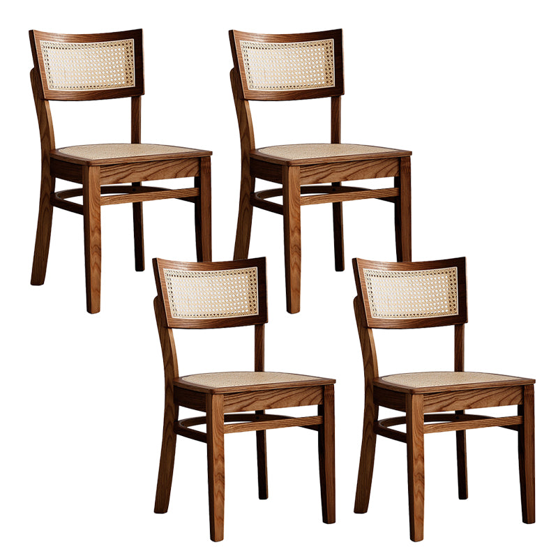 Modern Style Low Back Barstool Wooden Counter Bar Stool with Wood Legs