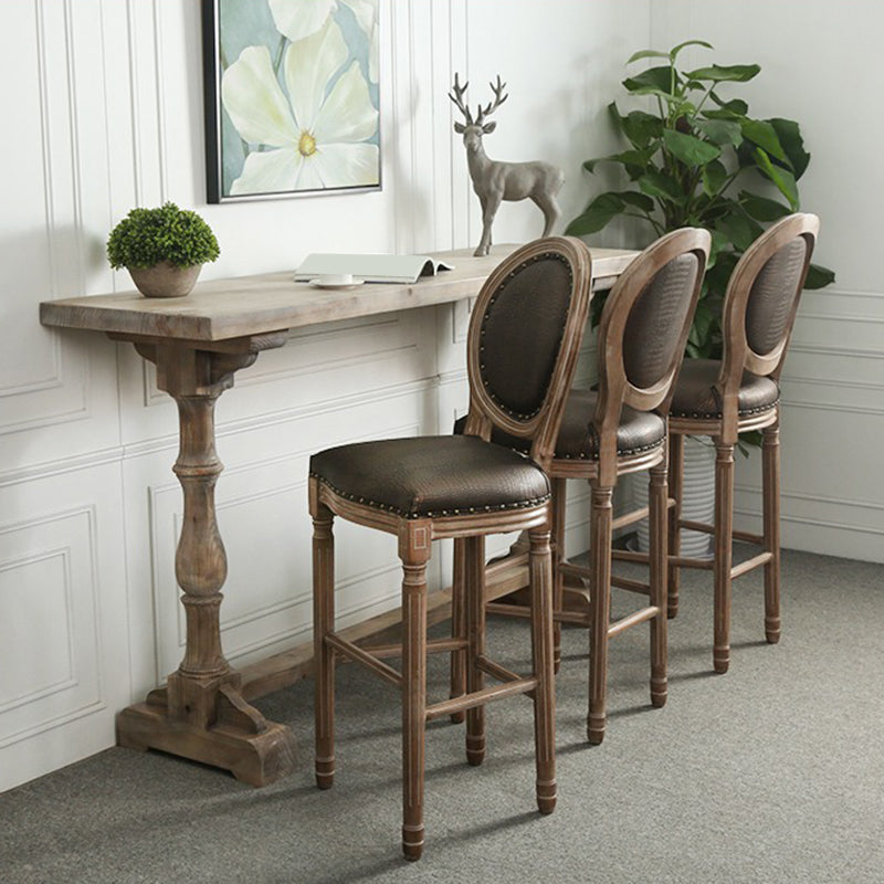 1/3/4 Pieces Bar Stool and Table Set Rectangular Pub Table Set for Home