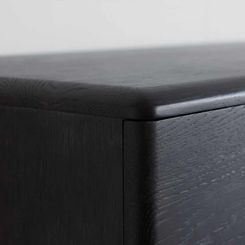 Contemporary Oak Double Dresser Horizontal Storage Chest for Bedroom