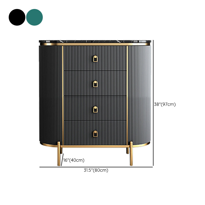 Classic Glam Vertical Lingerie Chest Stone Storage Chest for Bedroom