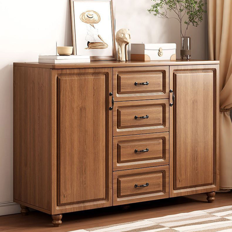 American Traditional Combo Dresser Wood Storage Chest with Drawers for Bedroom