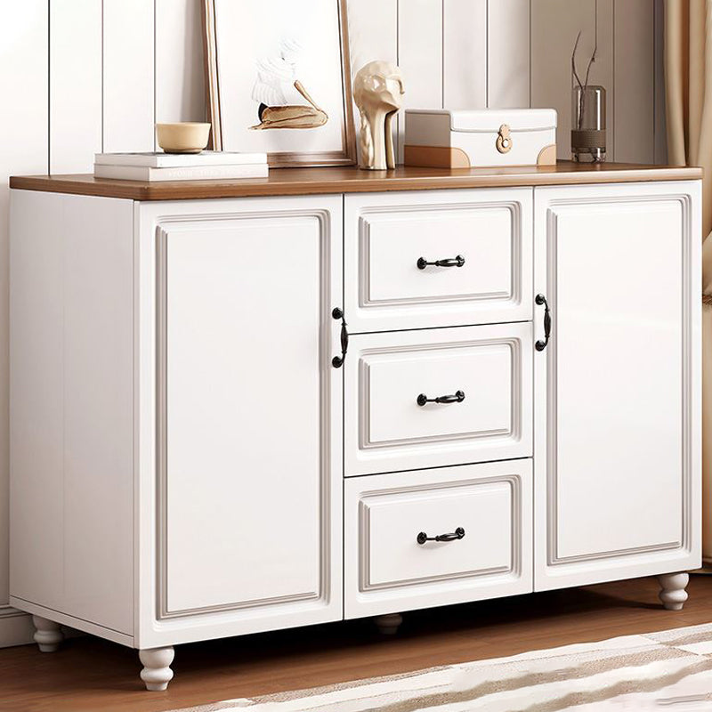 American Traditional Combo Dresser Wood Storage Chest with Drawers for Bedroom