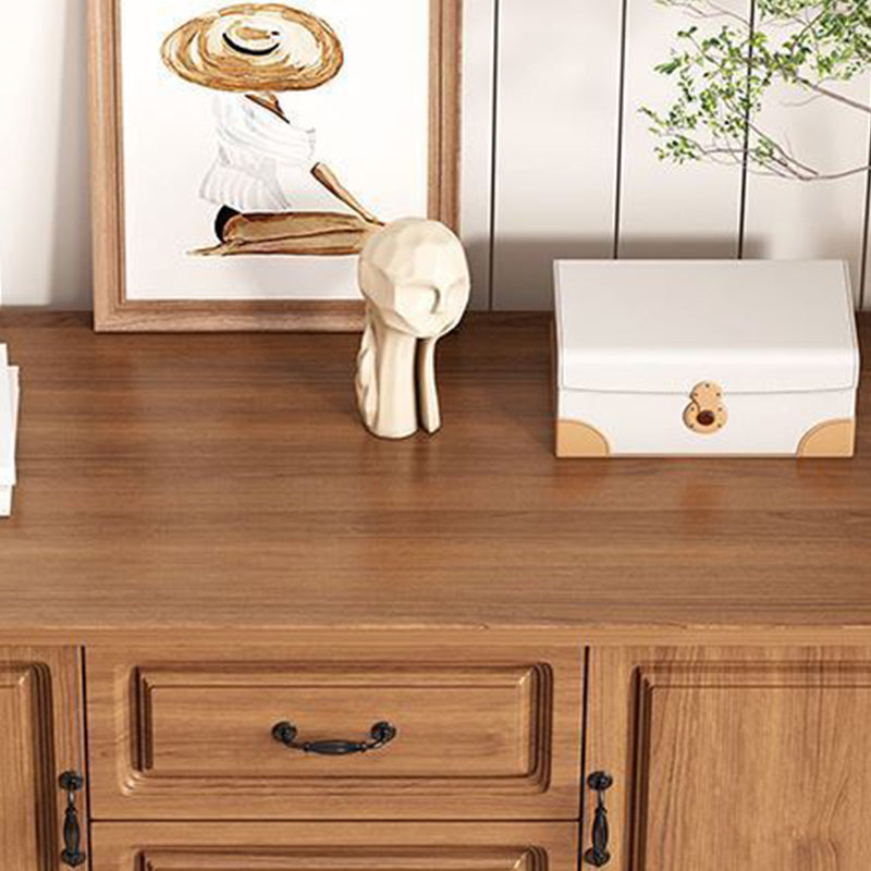 American Traditional Combo Dresser Wood Storage Chest with Drawers for Bedroom