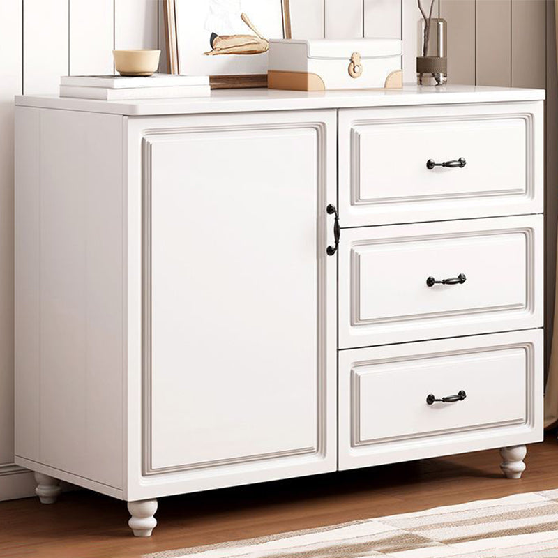 American Traditional Combo Dresser Wood Storage Chest with Drawers for Bedroom