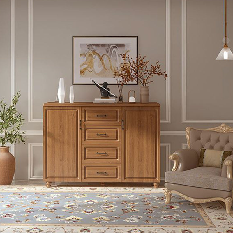 American Traditional Combo Dresser Wood Storage Chest with Drawers for Bedroom