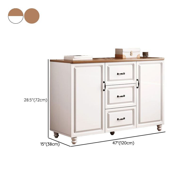 American Traditional Combo Dresser Wood Storage Chest with Drawers for Bedroom