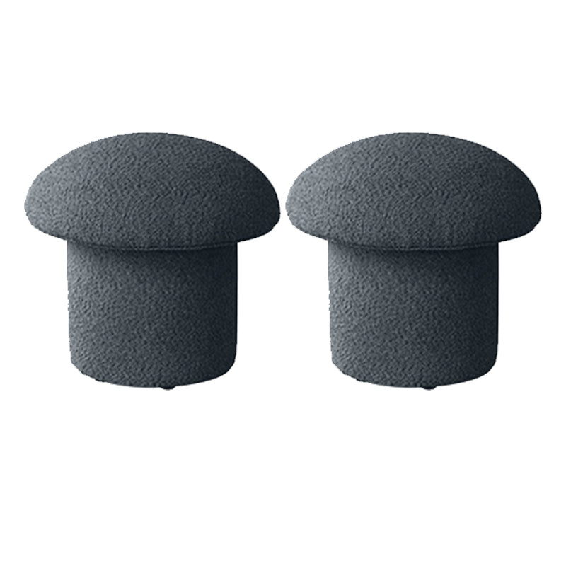 Modern Pure Color Pouf Trea Resistant Mushroom Pouf for Living Room
