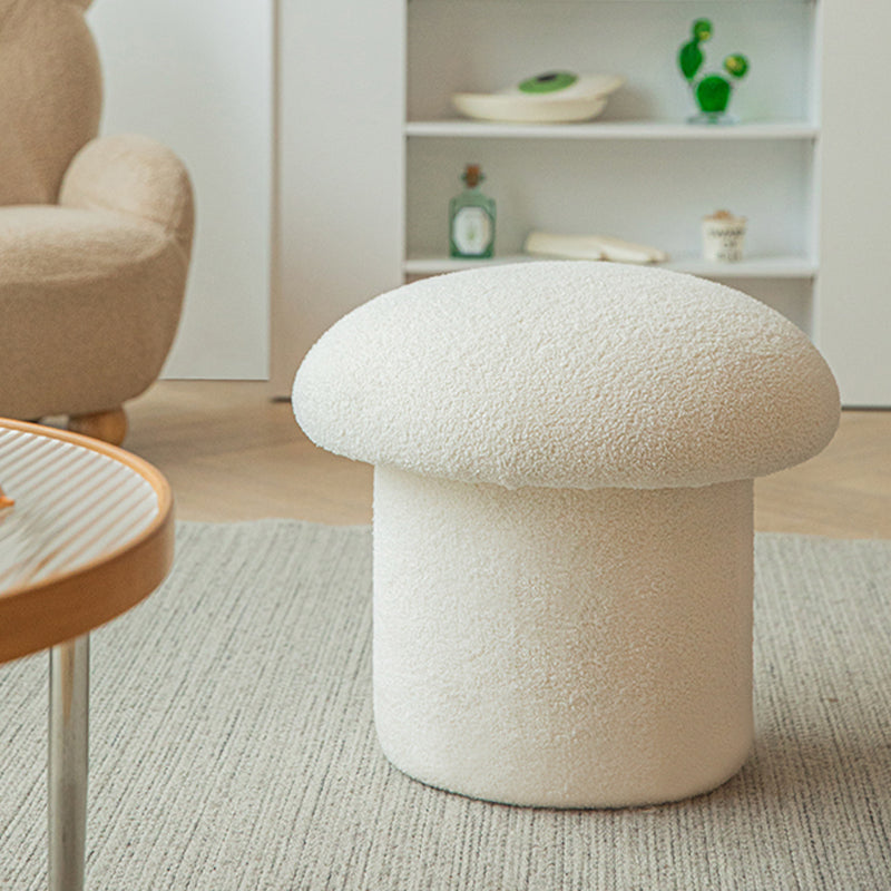 Modern Pure Color Pouf Trea Resistant Mushroom Pouf for Living Room