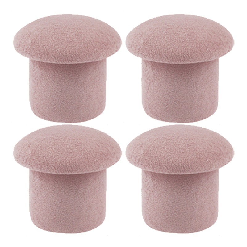 Modern Pure Color Pouf Trea Resistant Mushroom Pouf for Living Room
