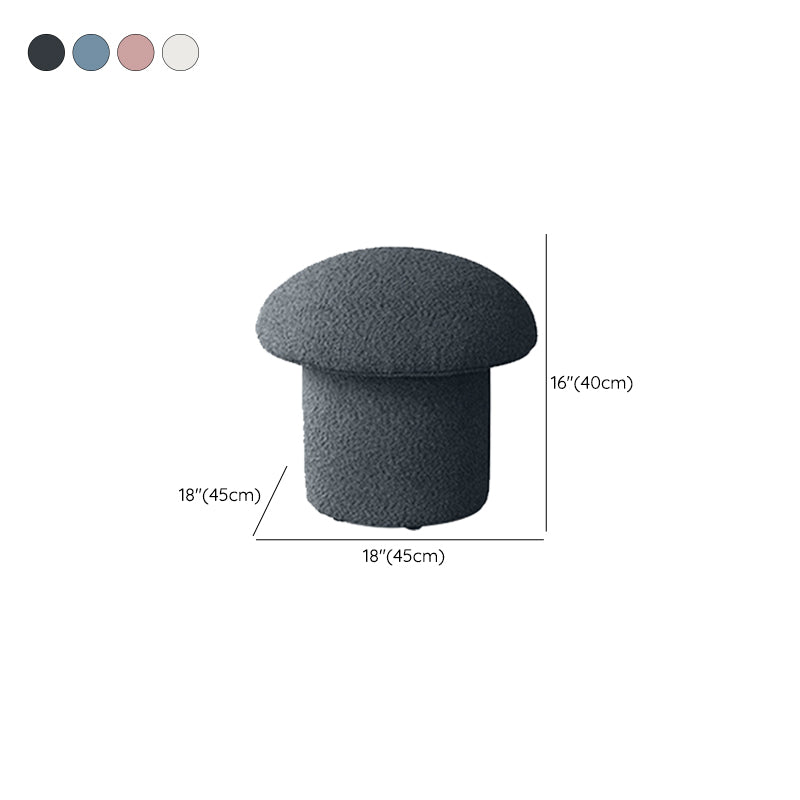 Modern Pure Color Pouf Trea Resistant Mushroom Pouf for Living Room