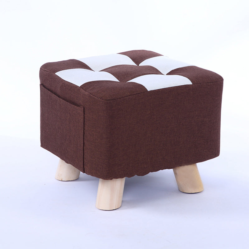 Red Modern Standard Plaid Pattern Trea Resistant for Living Room