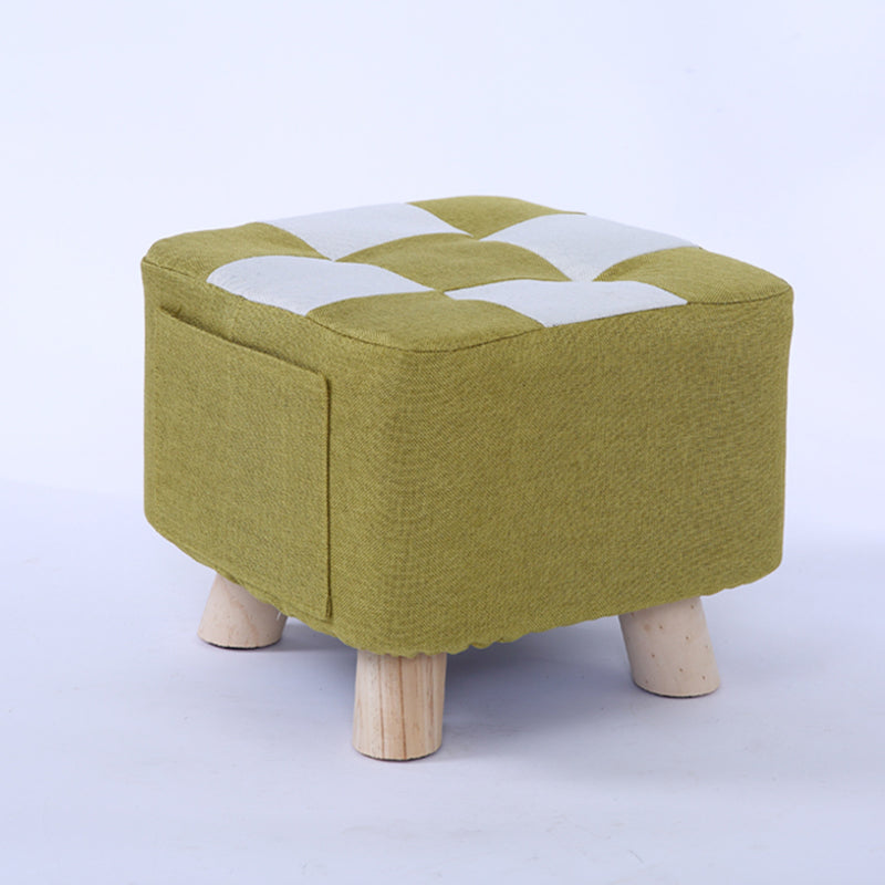 Red Modern Standard Plaid Pattern Trea Resistant for Living Room