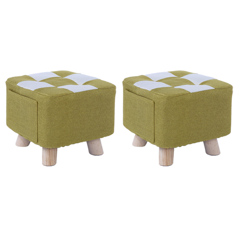 Red Modern Standard Plaid Pattern Trea Resistant for Living Room