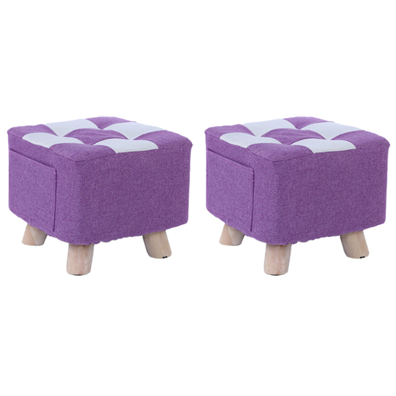 Red Modern Standard Plaid Pattern Trea Resistant for Living Room