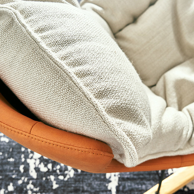 Contemporary Simple Style Sofa Rocking Chair Single Rocking Chair for Relaxing