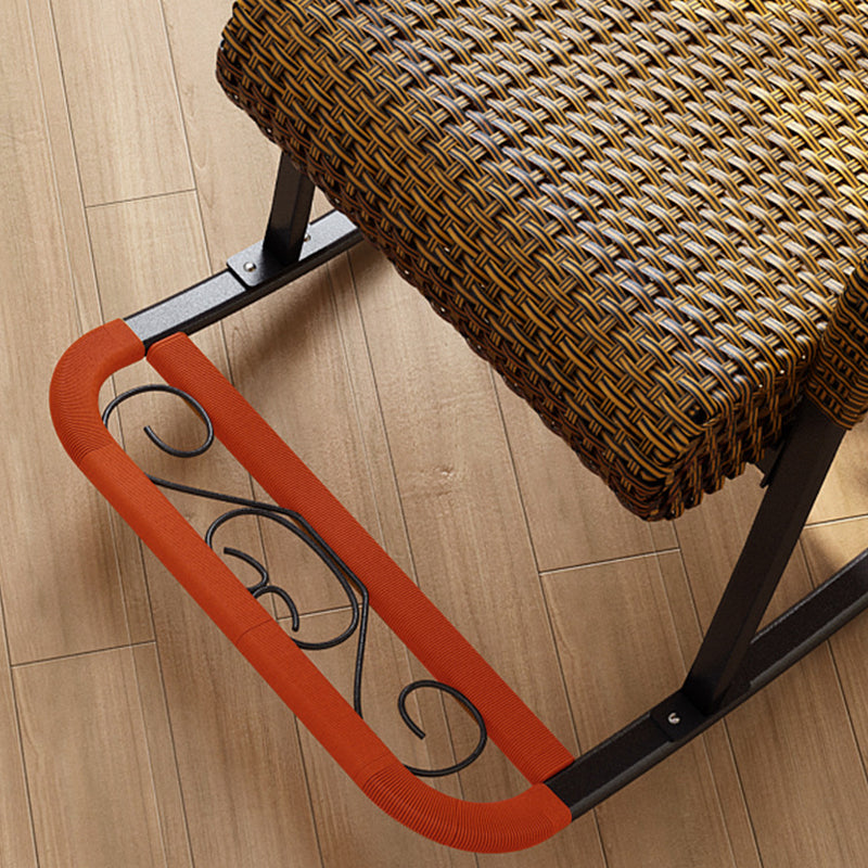 Modern Indoor Rattan Rocking Chair Single Relaxing Rocking Chair