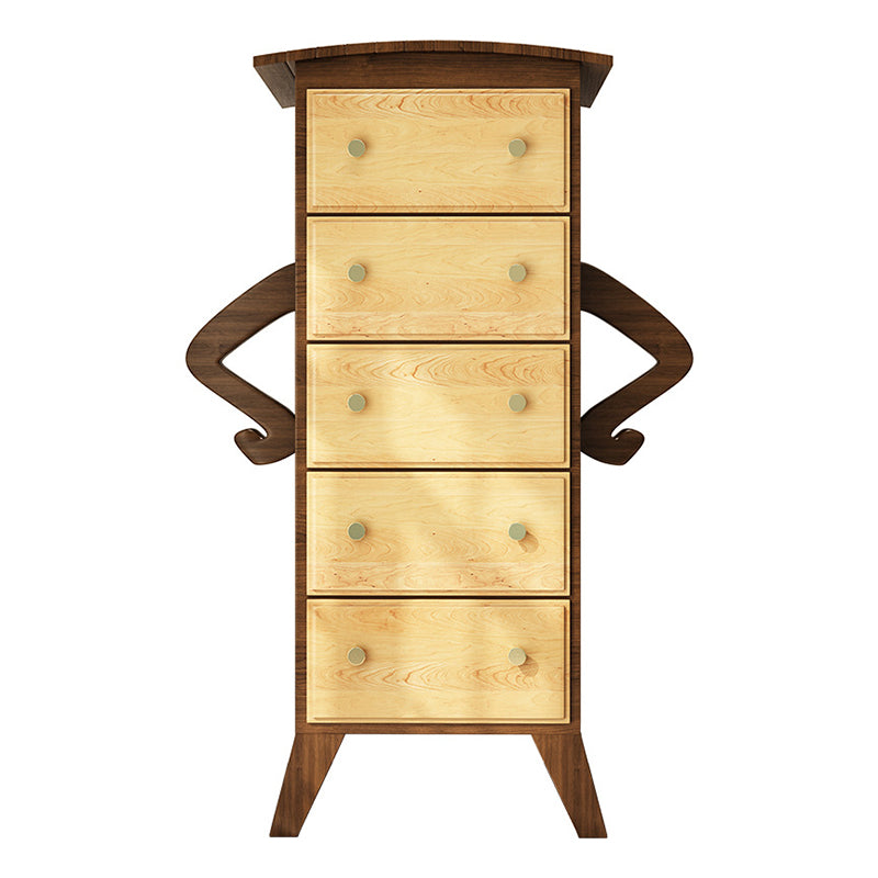 American Traditional Lingerie Chest Solid Wood Storage Chest for Bedroom