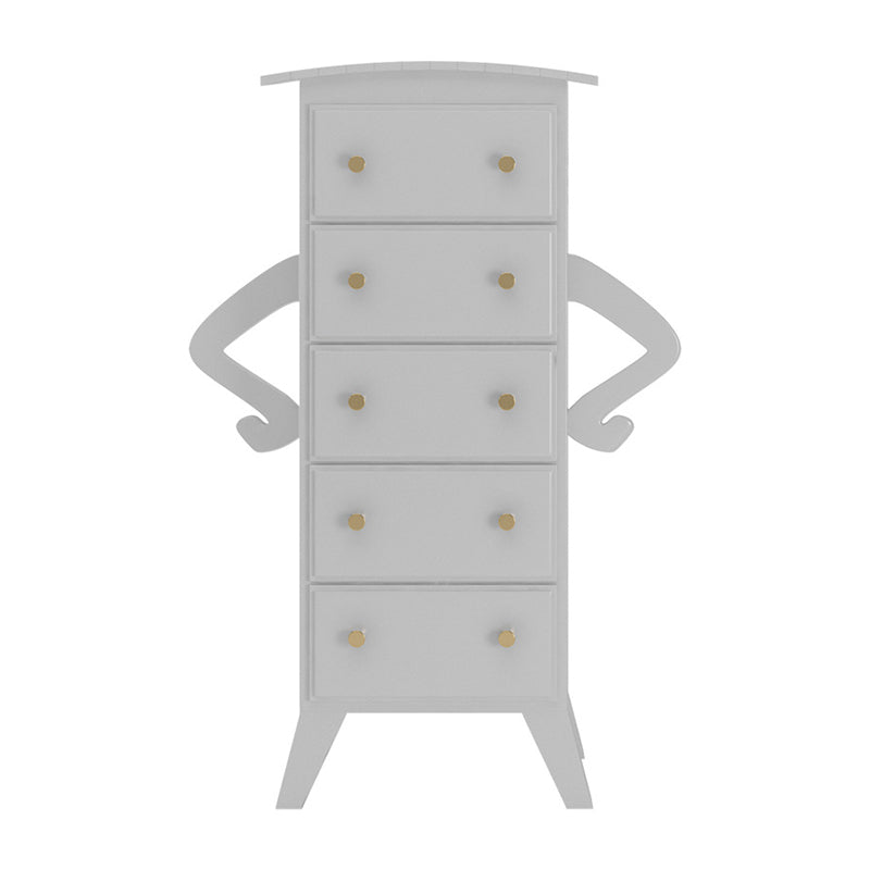 American Traditional Lingerie Chest Solid Wood Storage Chest for Bedroom